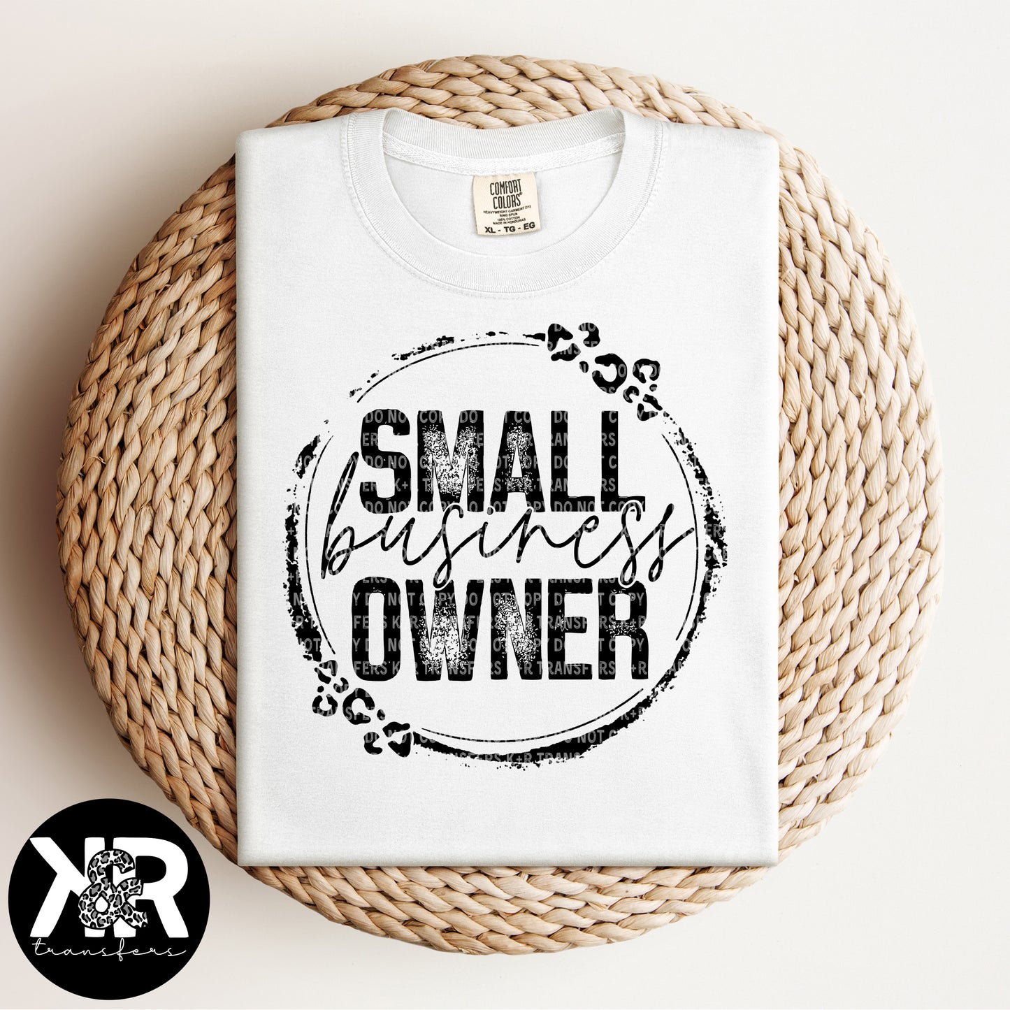 Small Business Owner (Black Ink) *RTS Screen Print Transfer*