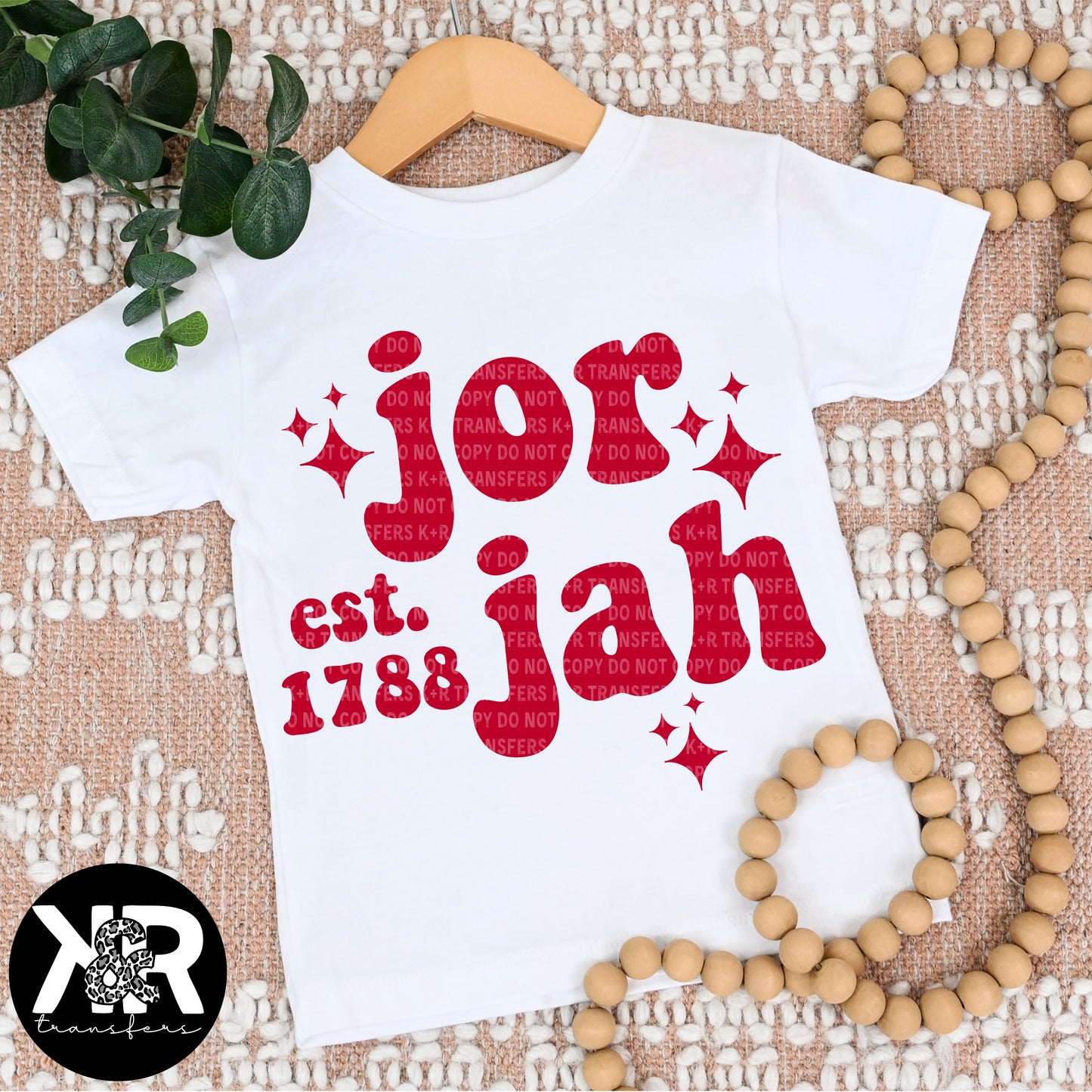 Jor Jah - Youth (Red Ink) *RTS Screen Print Transfer*